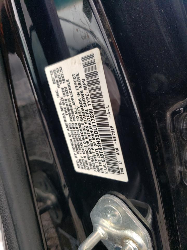 2013 Acura Rdx VIN: 5J8TB3H35DL017230 Lot: 84359675