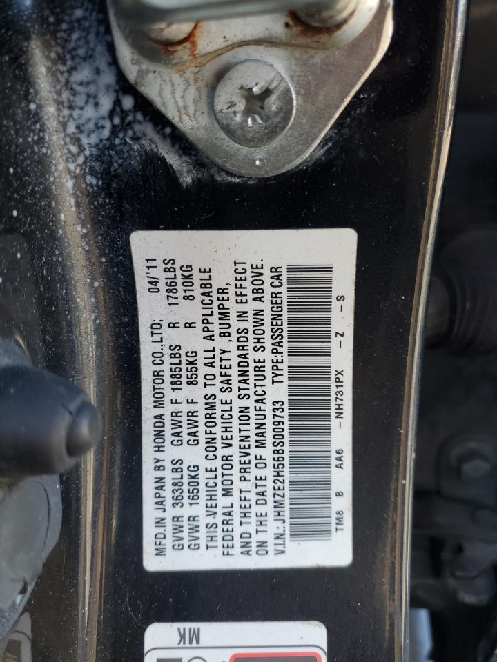 2011 Honda Insight Lx VIN: JHMZE2H56BS009733 Lot: 81739645