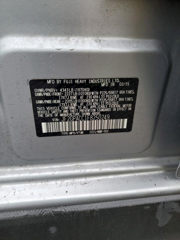 2015 Subaru Xv Crosstrek 2.0 Premium VIN: JF2GPACC1F8250249 Lot: 81815475