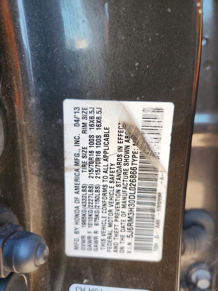 2013 Honda Cr-V Lx VIN: 5J6RM3H30DL026866 Lot: 84614305