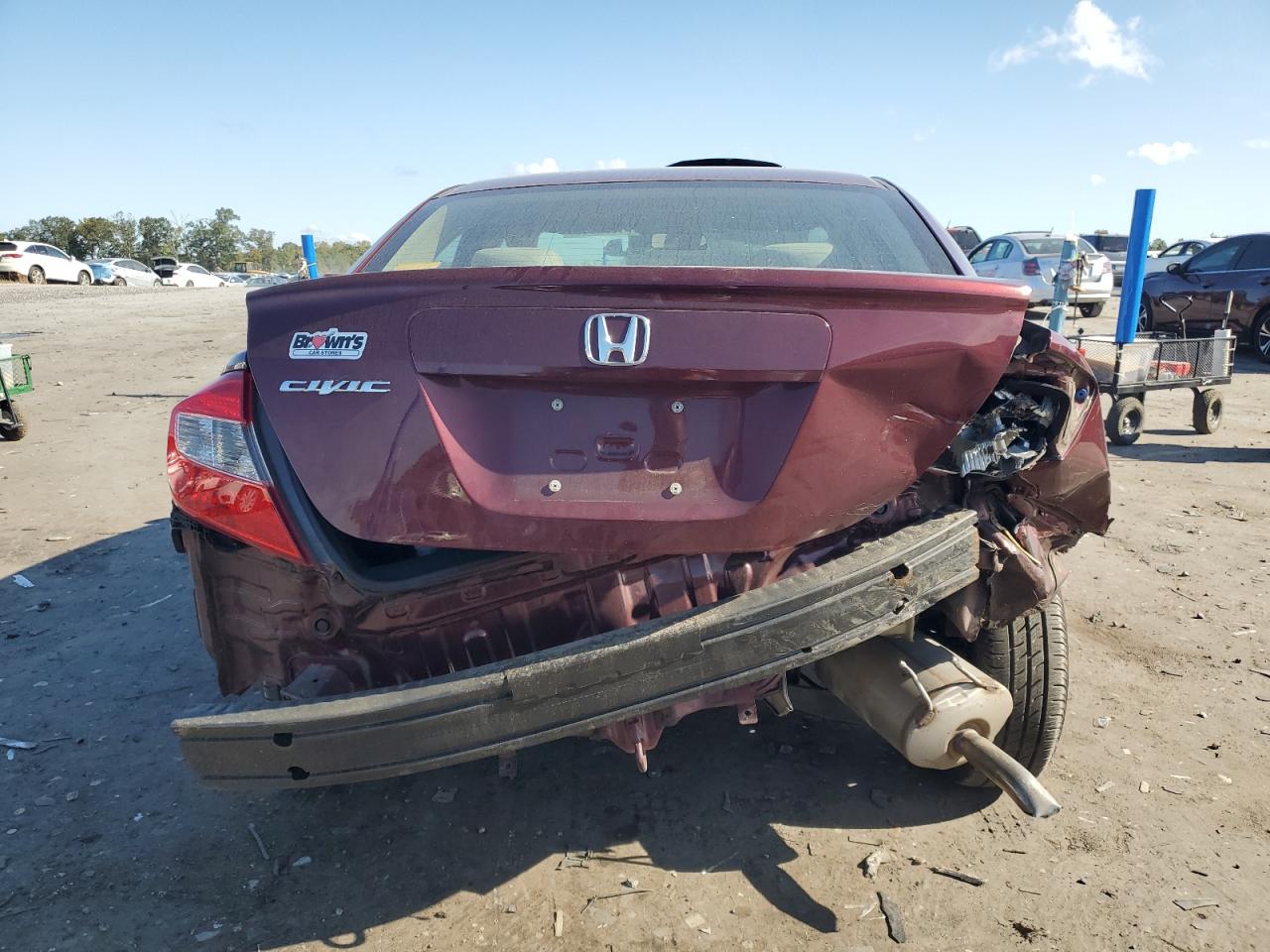 2012 Honda Civic Lx VIN: 2HGFB2F54CH558535 Lot: 71905315