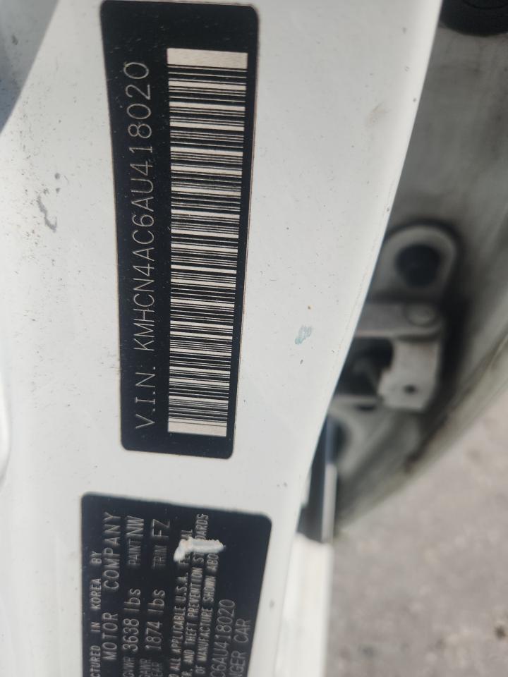 2010 Hyundai Accent Gls VIN: KMHCN4AC6AU418020 Lot: 81866685