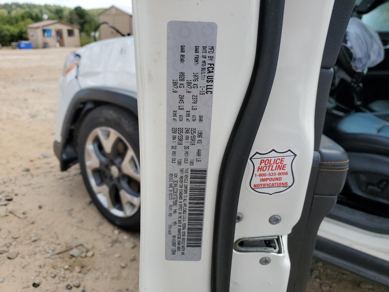 2019 Jeep Compass Limited VIN: 3C4NJCCB1KT679901 Lot: 71389905