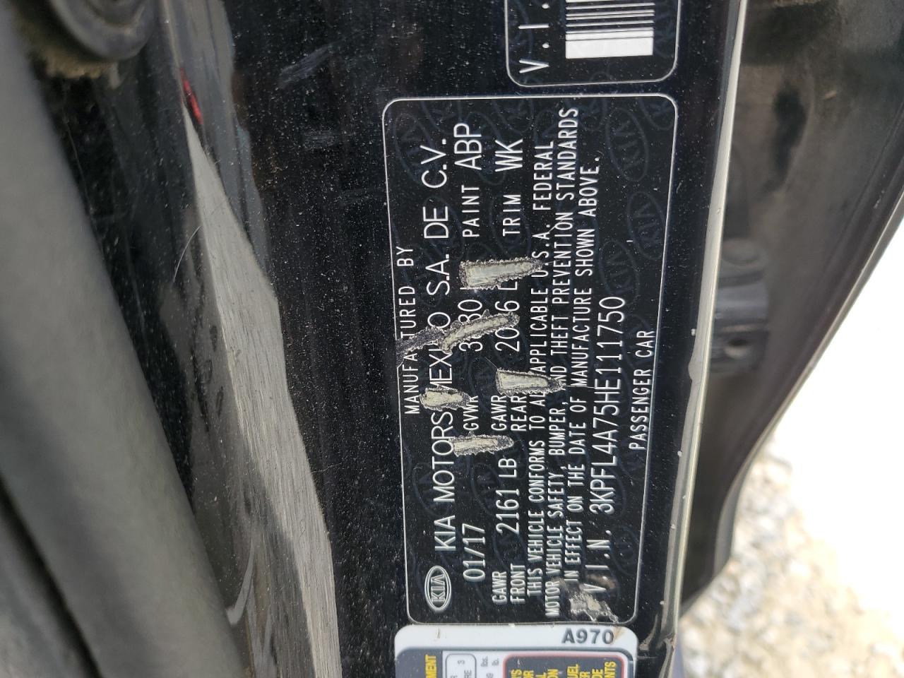 2017 Kia Forte Lx VIN: 3KPFL4A75HE111750 Lot: 81839055