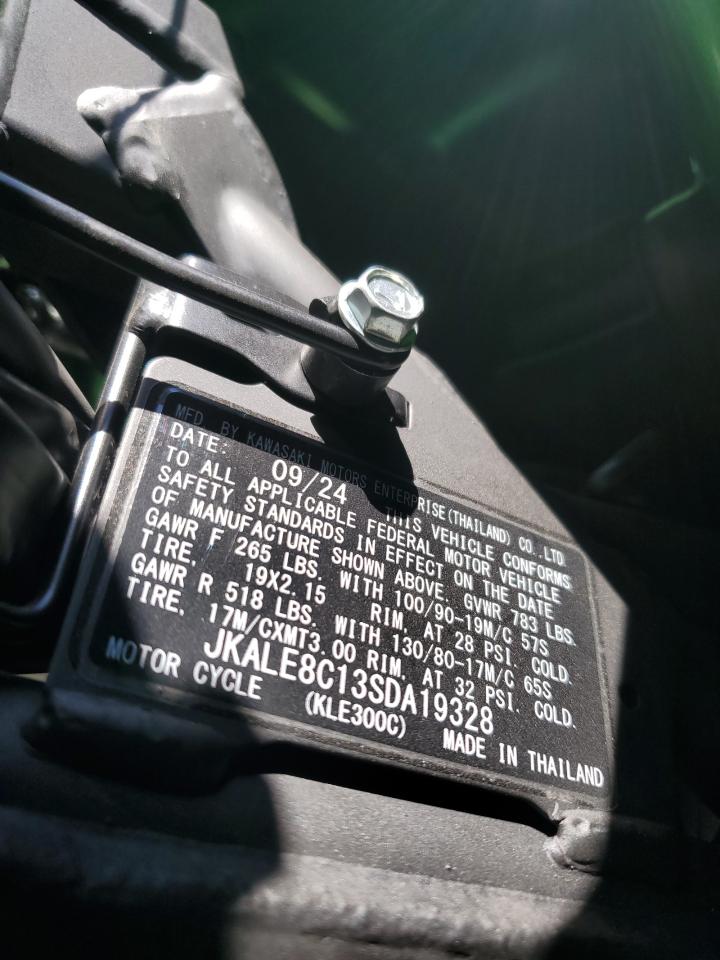 2025 Kawasaki Versy X 3000 VIN: JKALE8C13SDA19328 Lot: 81676325