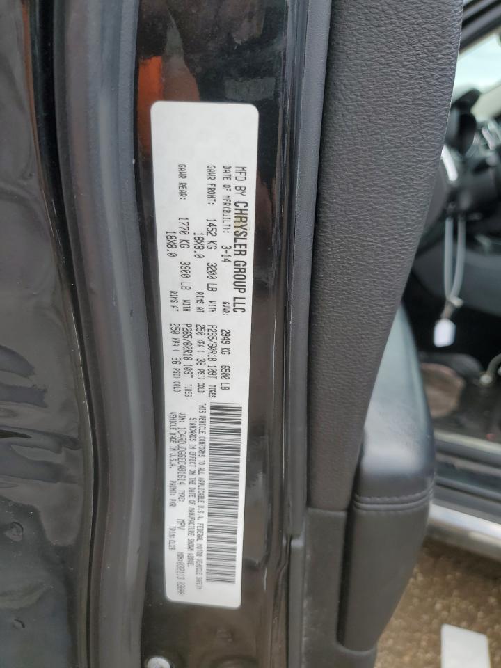 2014 Dodge Durango Limited VIN: 1C4RDJDG6EC481614 Lot: 71683465