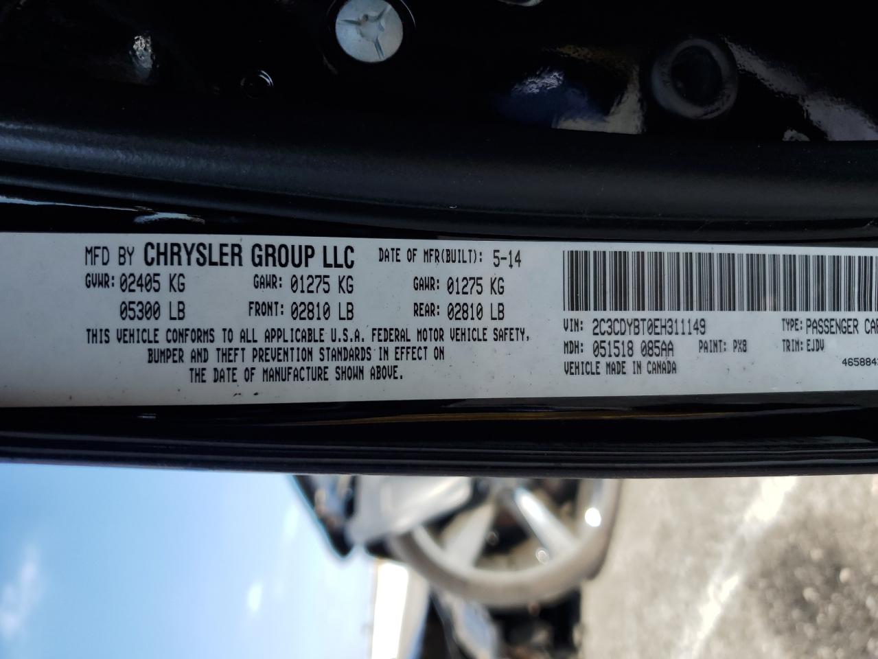 2014 Dodge Challenger R/T VIN: 2C3CDYBT0EH311149 Lot: 81914415
