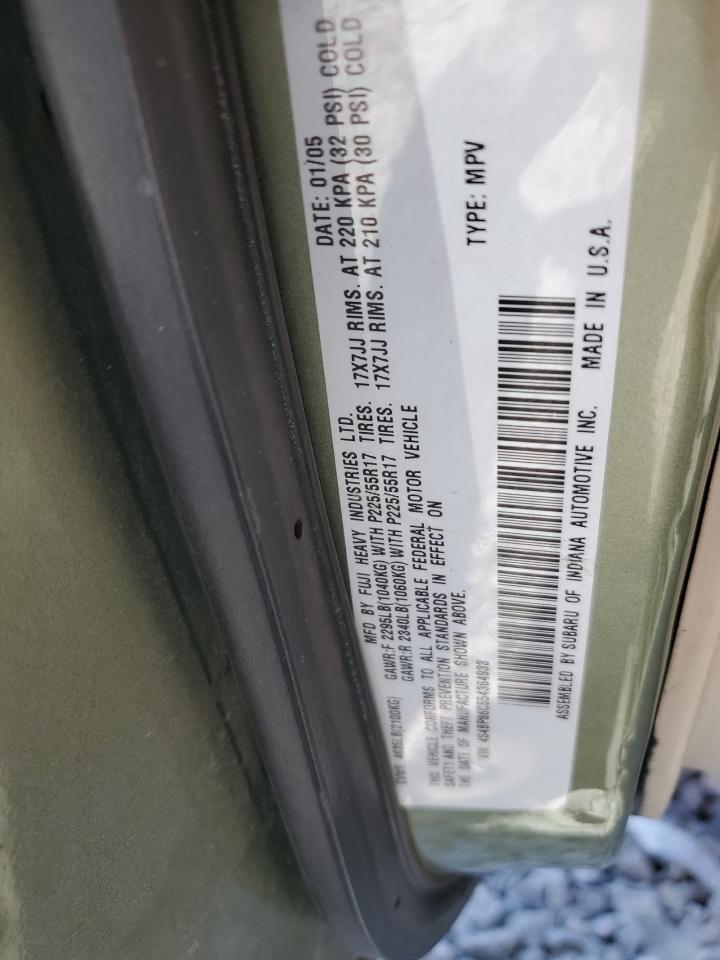 2005 Subaru Outback Outback H6 R Ll Bean VIN: 4S4BP86C554364933 Lot: 80689365