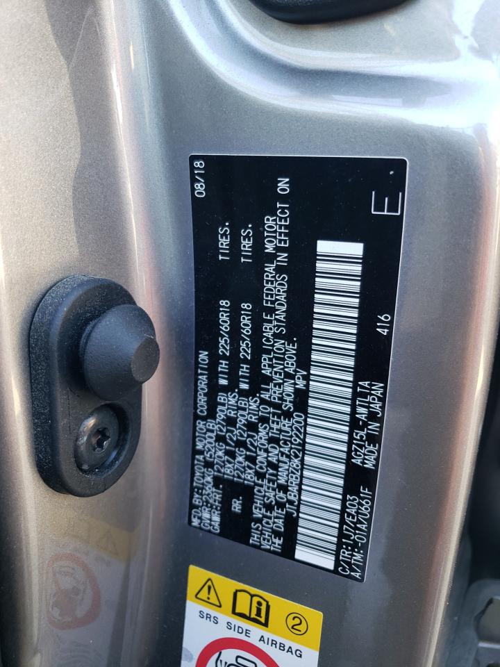 2019 Lexus Nx 300 Base VIN: JTJBARBZ8K2192200 Lot: 71676115