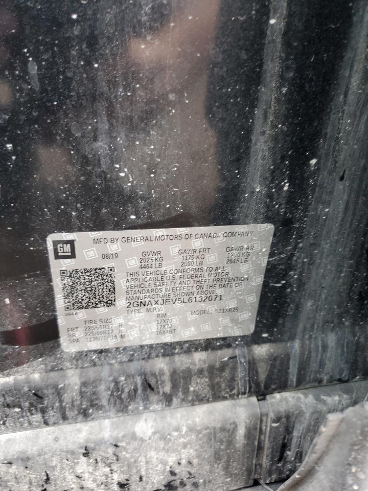 2020 Chevrolet Equinox Lt VIN: 2GNAXJEV5L6132071 Lot: 81185465