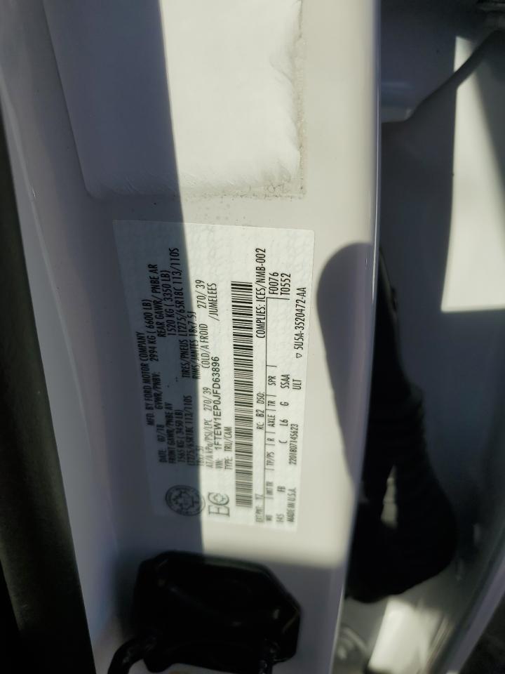 2018 Ford F150 Supercrew VIN: 1FTEW1EP0JFD63896 Lot: 80693485