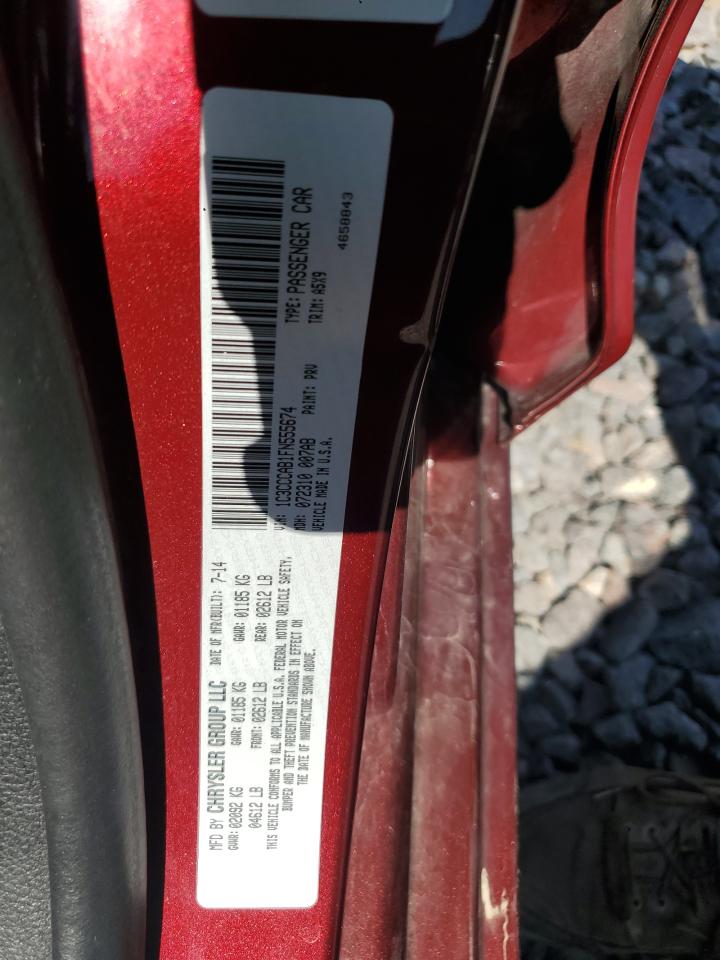 2015 Chrysler 200 Limited VIN: 1C3CCCAB1FN555674 Lot: 80073785