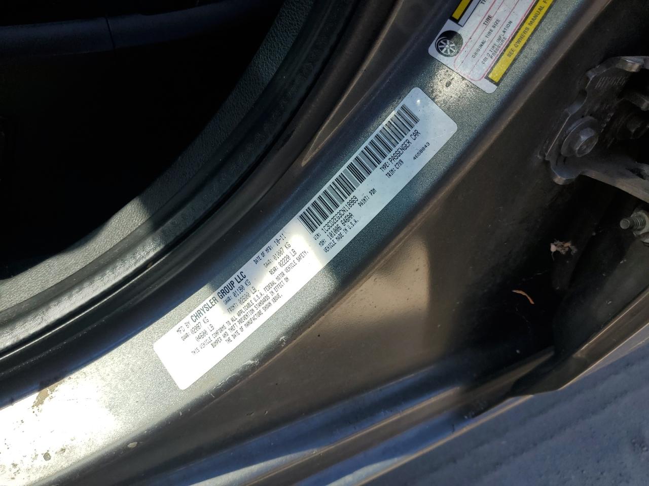 2012 Dodge Avenger Sxt VIN: 1C3CDZEG3CN118969 Lot: 71711255