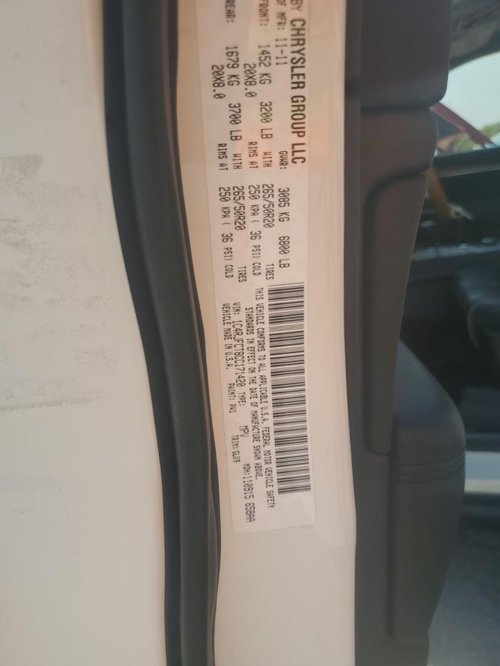 2012 Jeep Grand Cherokee Overland VIN: 1C4RJFCT8CC171420 Lot: 80645445