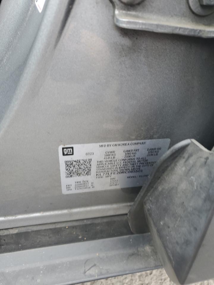 2024 Chevrolet Trax Ls VIN: KL77LFE20RC085501 Lot: 80494435