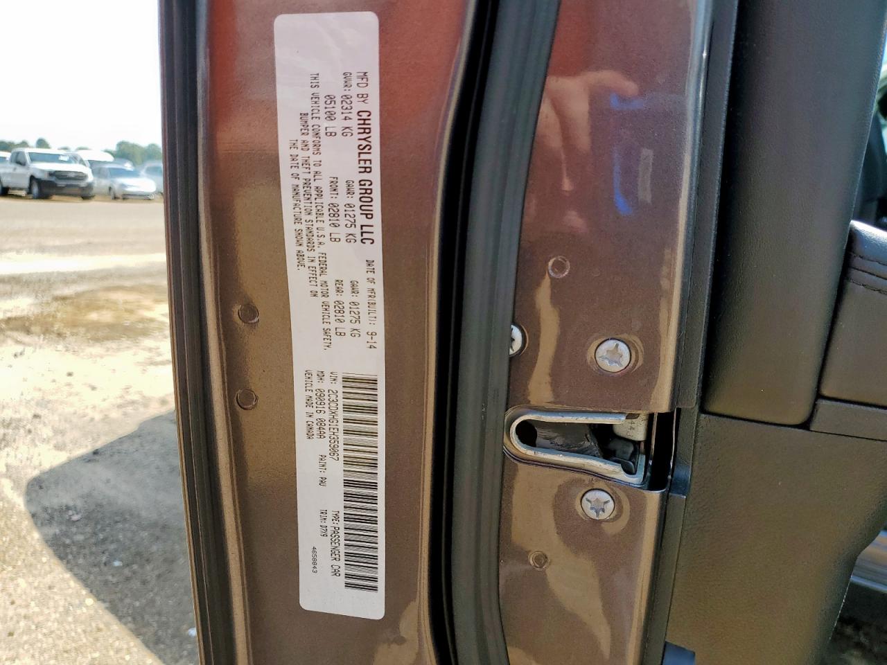 2014 Dodge Charger Sxt VIN: 2C3CDXHG1EH359067 Lot: 84868745