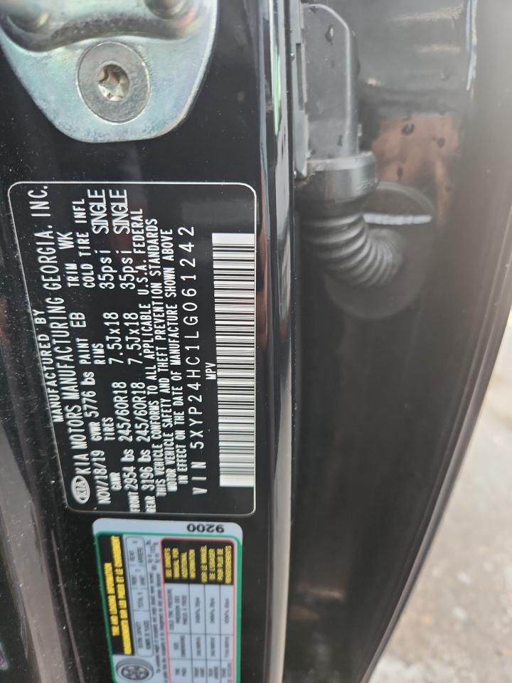 2020 Kia Telluride Lx VIN: 5XYP24HC1LG061242 Lot: 83957045