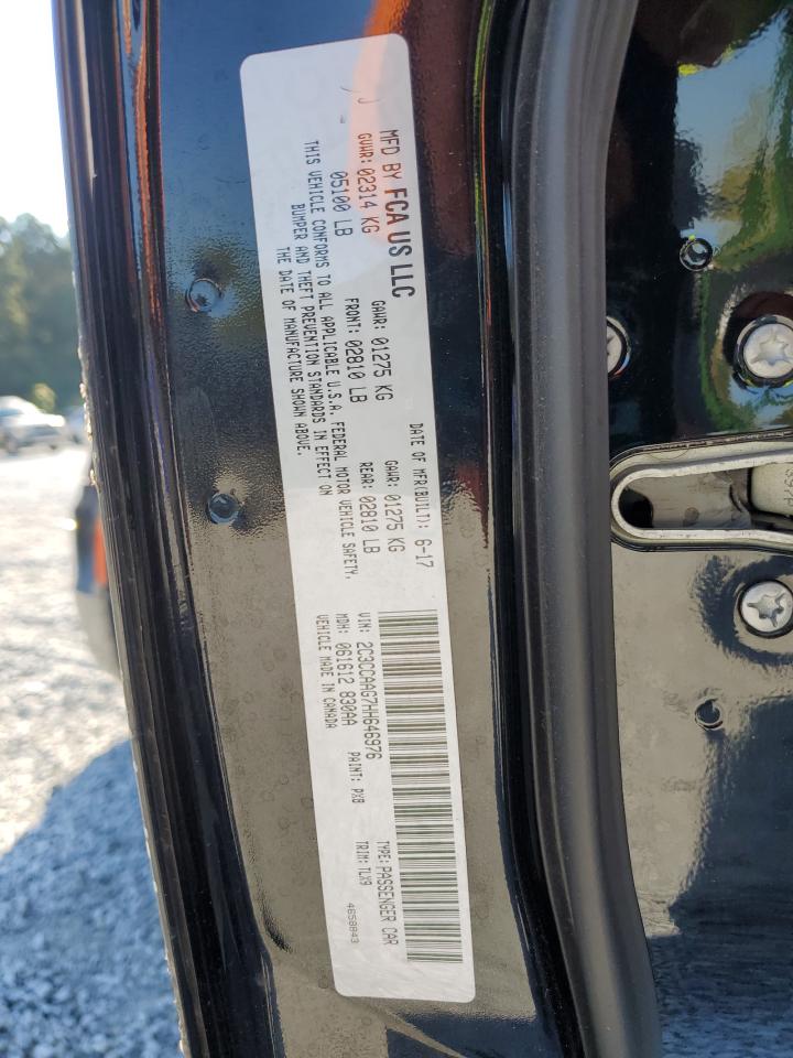 2017 Chrysler 300 Limited VIN: 2C3CCAAG7HH646976 Lot: 72076155