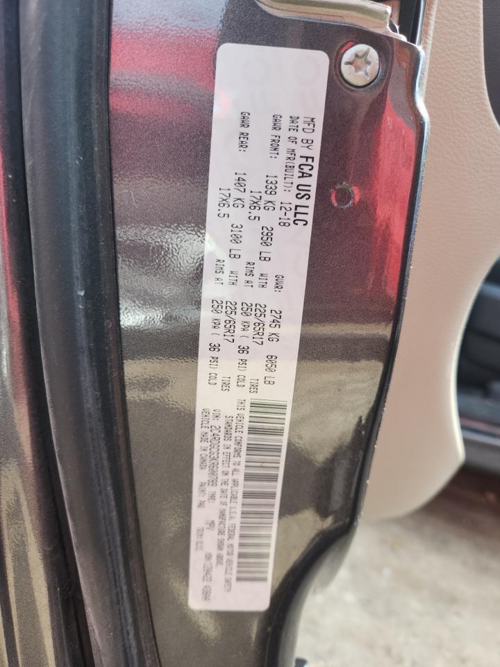 2019 Dodge Grand Caravan Sxt VIN: 2C4RDGCG3KR600789 Lot: 81373735