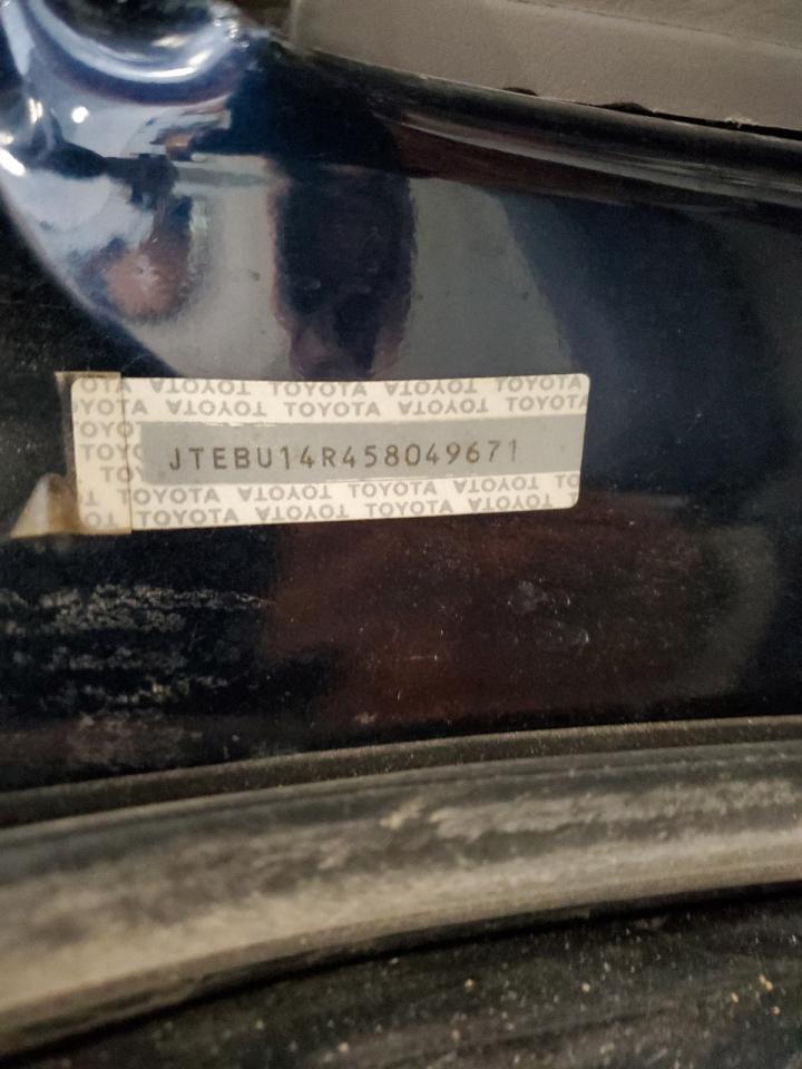 2005 Toyota 4Runner Sr5 VIN: JTEBU14R458049671 Lot: 81499725