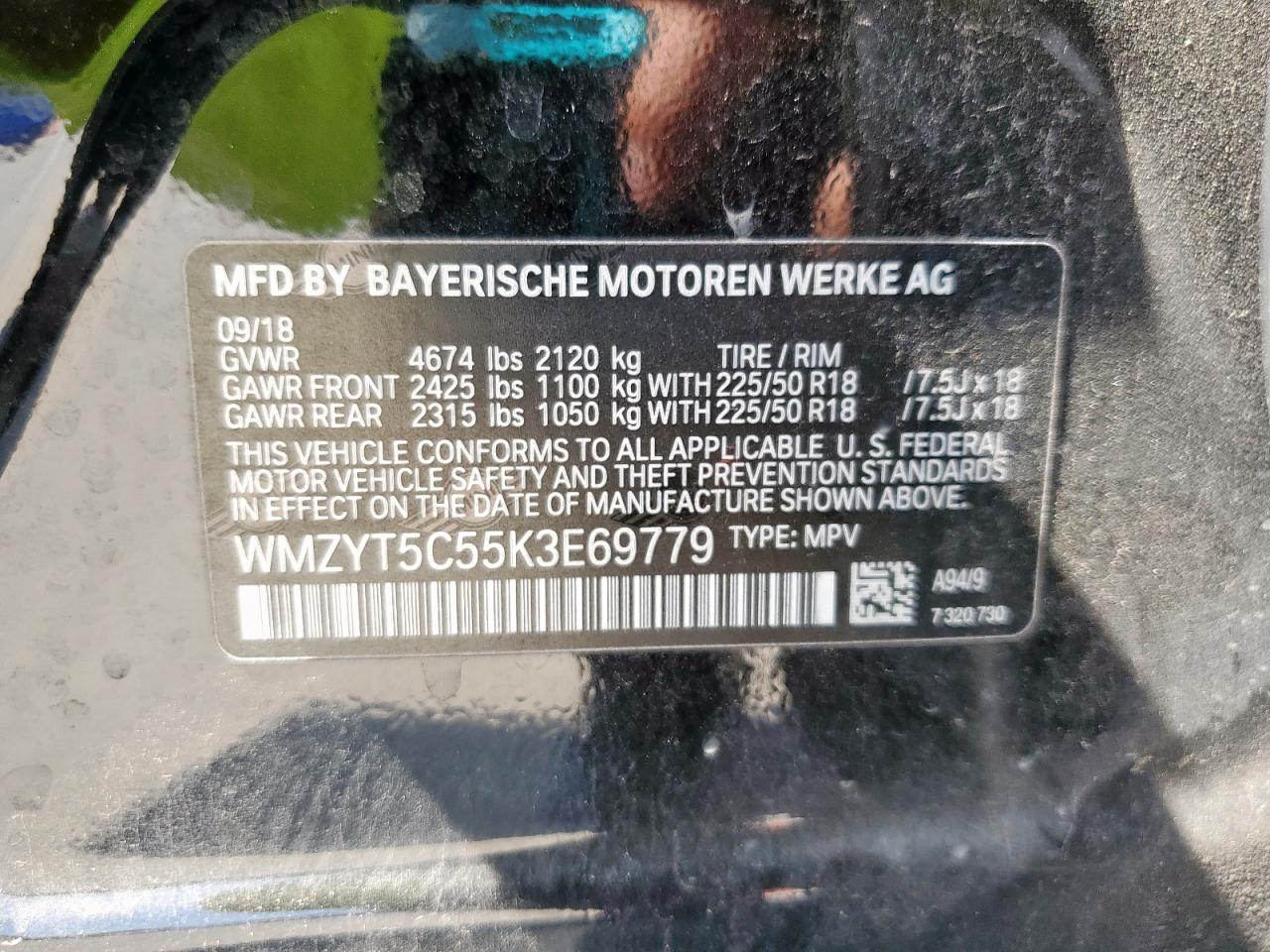 2019 Mini Cooper S Countryman All4 VIN: WMZYT5C55K3E69779 Lot: 66047555