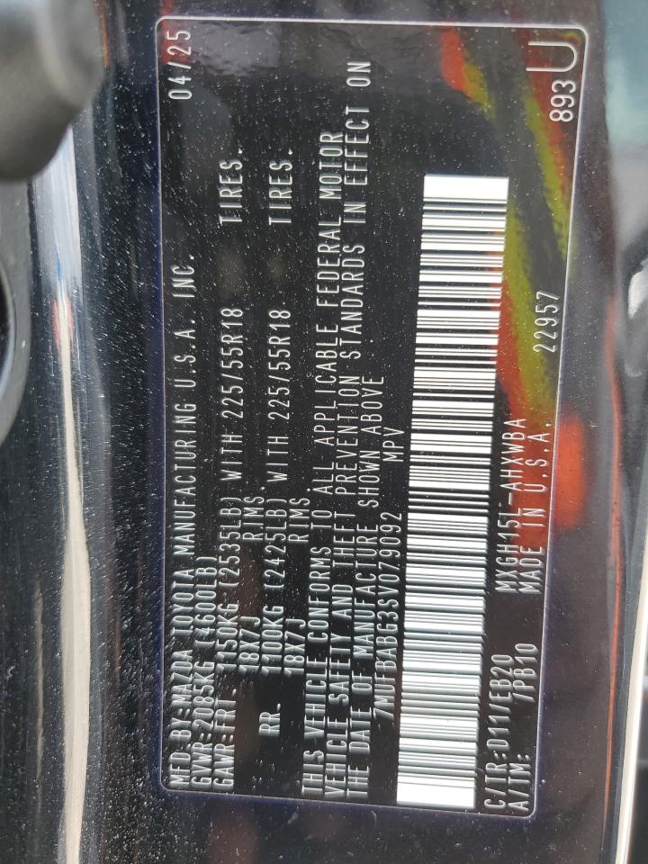 2025 Toyota Corolla Cross Se VIN: 7MUFBABG3SV079092 Lot: 80171715