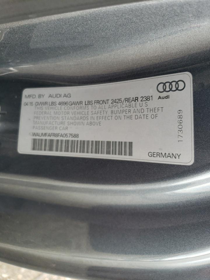 2015 Audi A5 Premium Plus VIN: WAUMFAFR8FA057588 Lot: 81766475