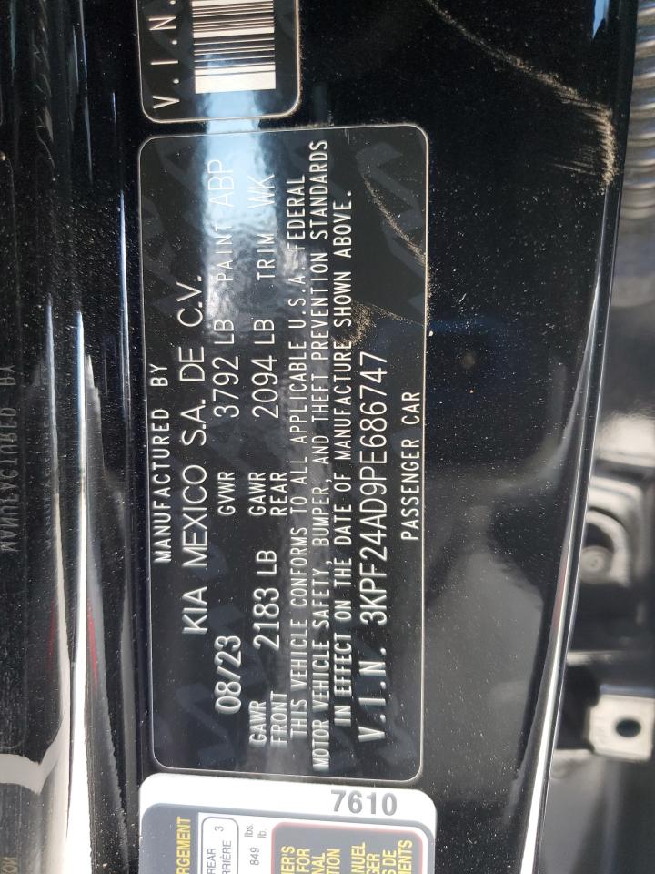 2023 Kia Forte Lx VIN: 3KPF24AD9PE686747 Lot: 81340775