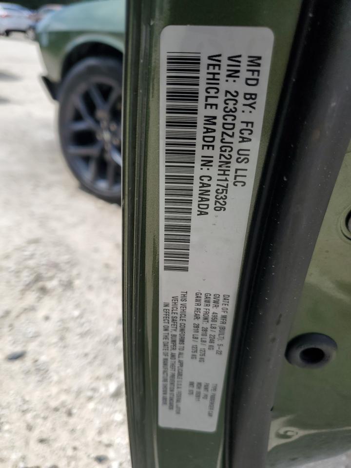 2022 Dodge Challenger Gt VIN: 2C3CDZJG2NH175326 Lot: 80199145