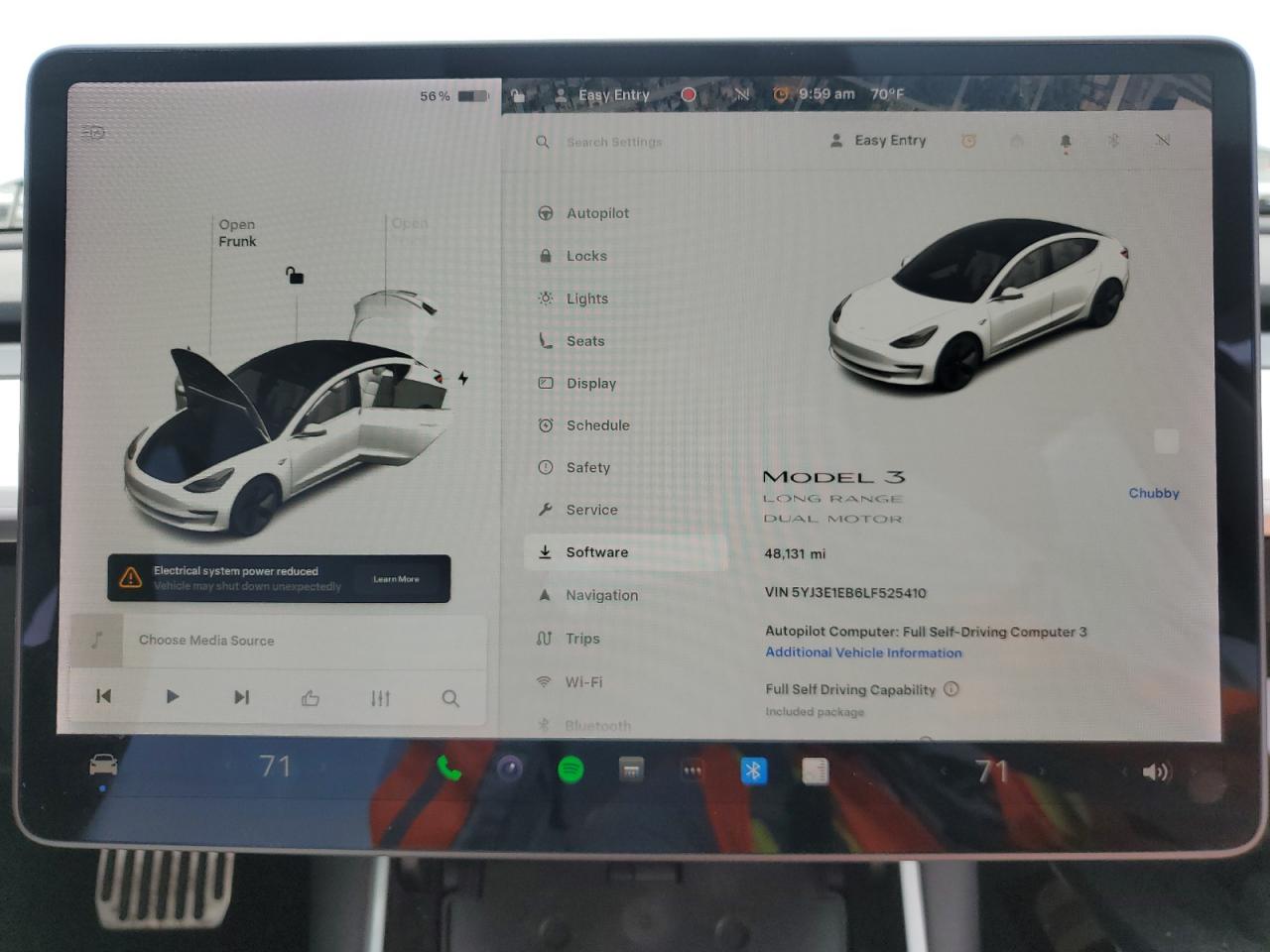2020 Tesla Model 3 VIN: 5YJ3E1EB6LF525410 Lot: 80945195