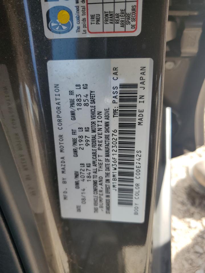 2015 Mazda 3 Grand Touring VIN: JM1BM1W36F1230276 Lot: 84032815