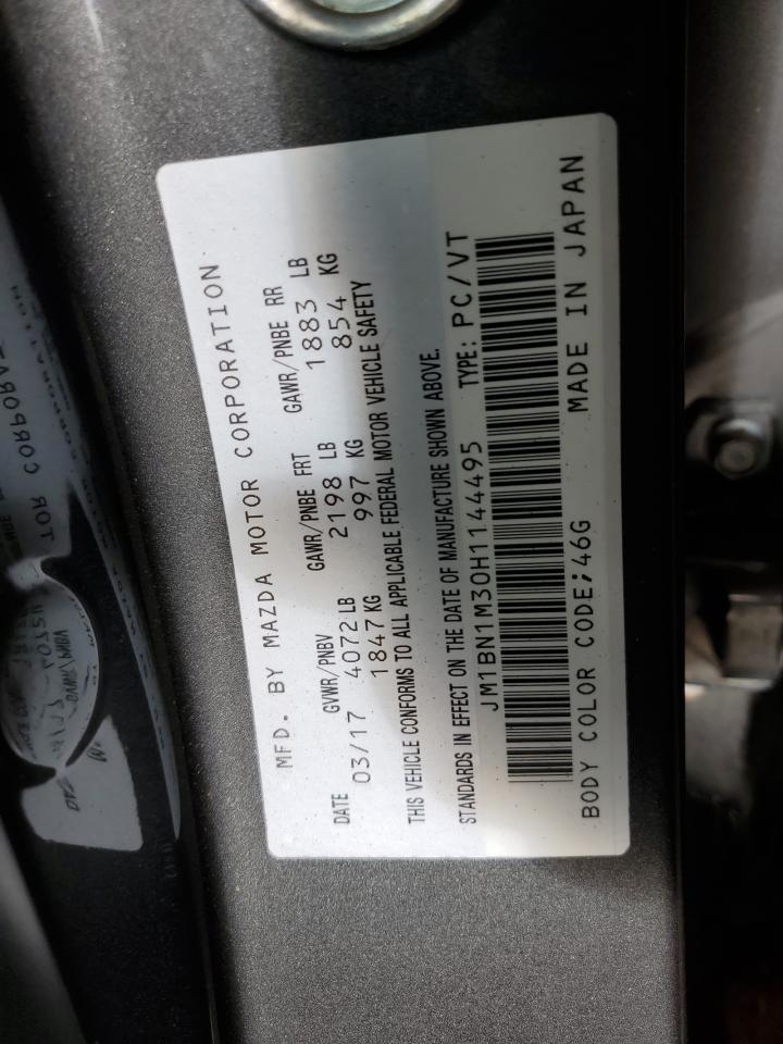 2017 Mazda 3 Grand Touring VIN: JM1BN1M30H1144495 Lot: 80517795