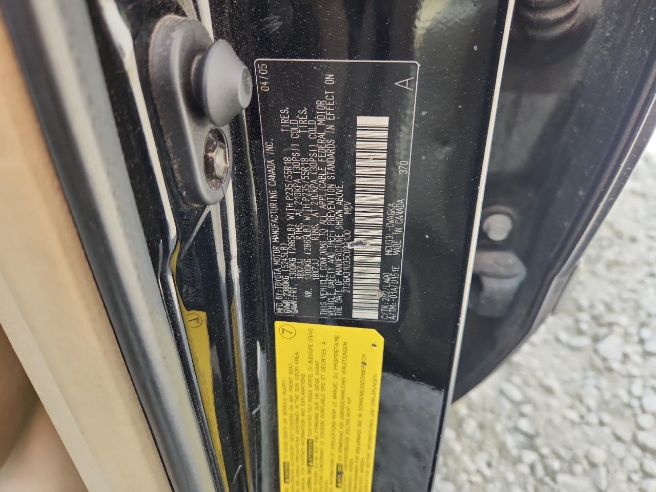 2005 Lexus Rx 330 VIN: 2T2GA31U35C033100 Lot: 81497525
