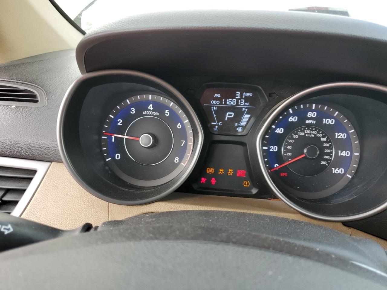 2012 Hyundai Elantra Gls VIN: 5NPDH4AE3CH104310 Lot: 81115285