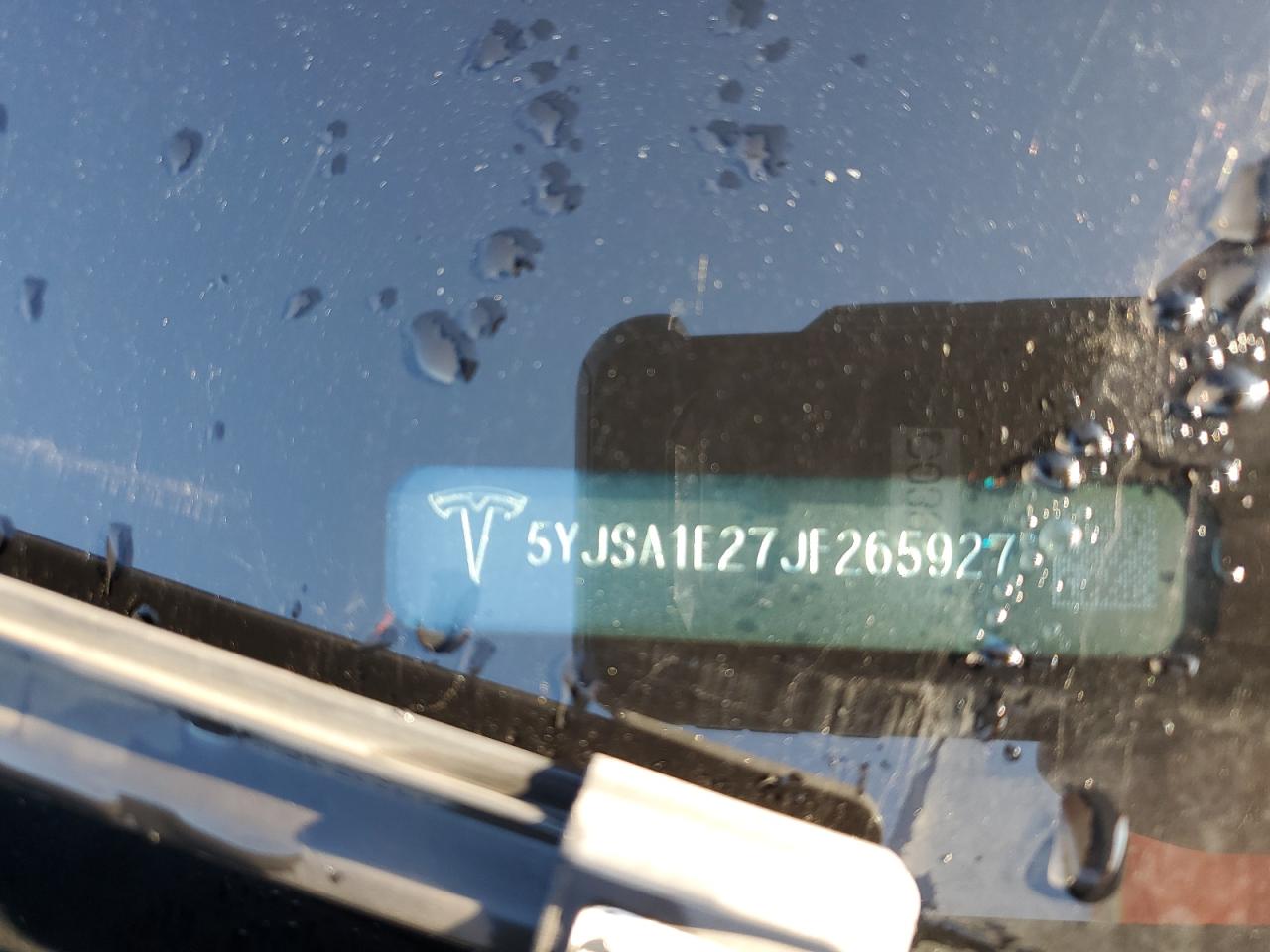 2018 Tesla Model S VIN: 5YJSA1E27JF265927 Lot: 81023155