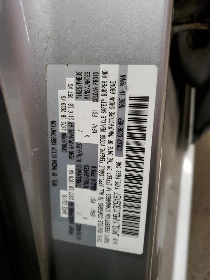 2018 Mazda 6 Touring VIN: JM1GL1VM5J1309157 Lot: 71819315