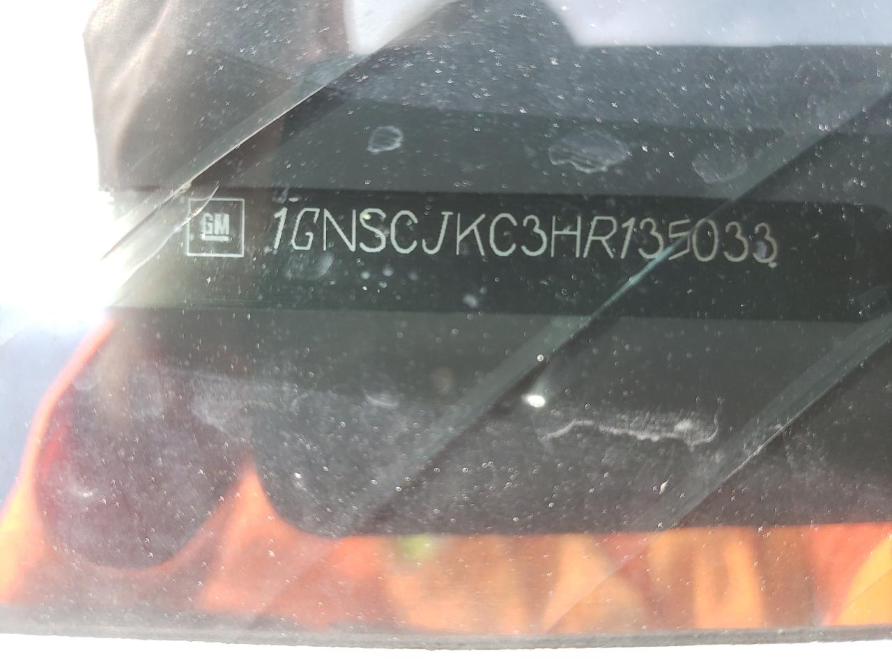 2017 Chevrolet Suburban C1500 Premier VIN: 1GNSCJKC3HR135033 Lot: 70958395