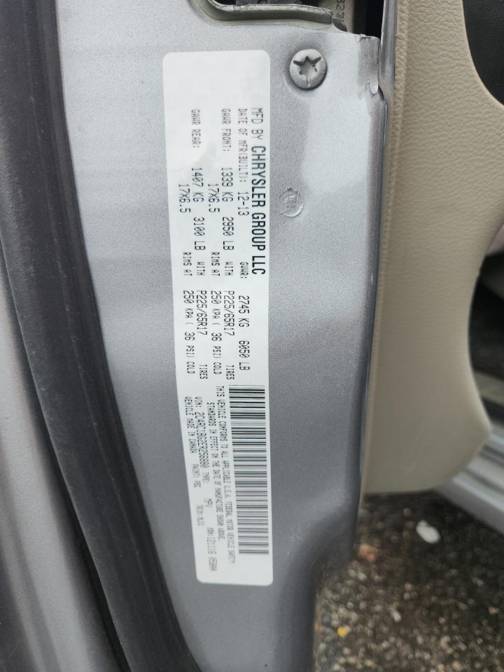 2014 Chrysler Town & Country Touring VIN: 2C4RC1BG2ER256880 Lot: 81904925