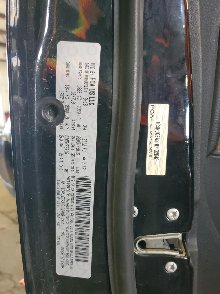 2017 Jeep Compass Latitude VIN: 1C4NJCEA3HD132048 Lot: 80340755