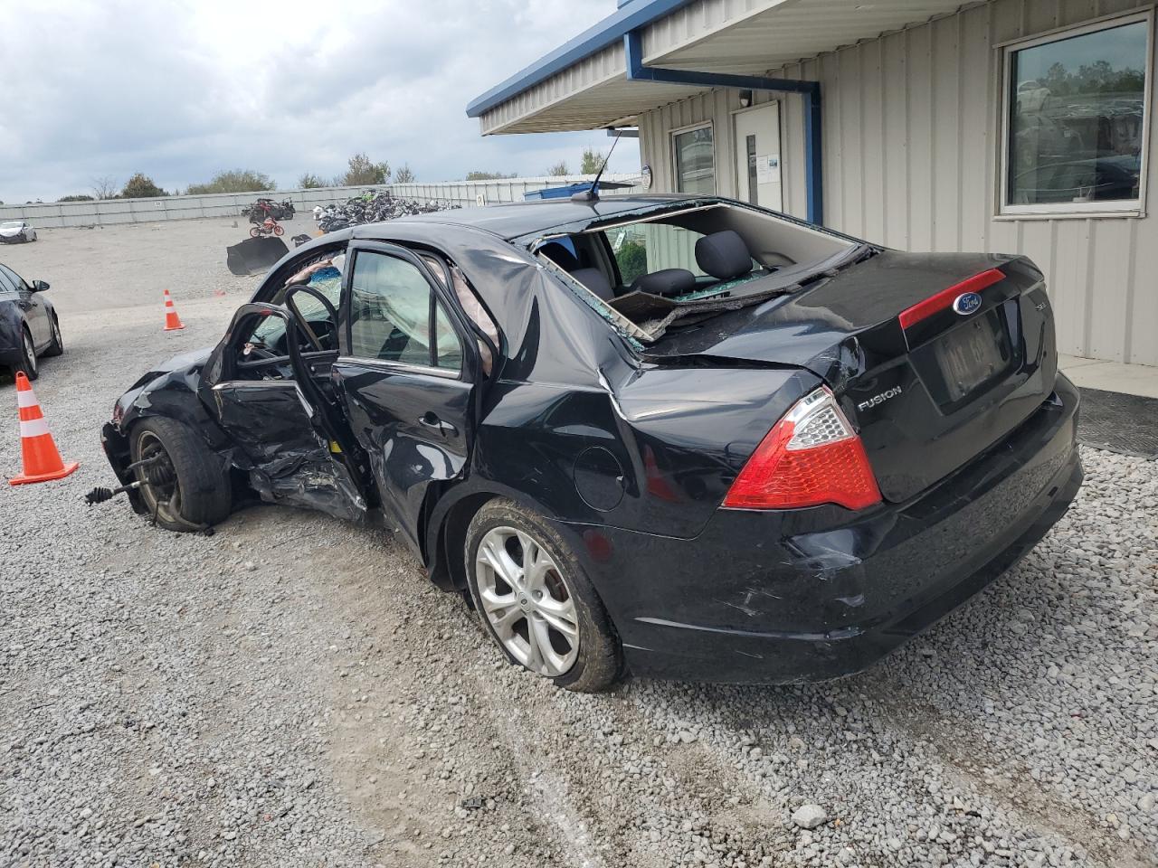 3FAHP0HA6CR165573 FORD FUSION 2012 BLACK Photo 2