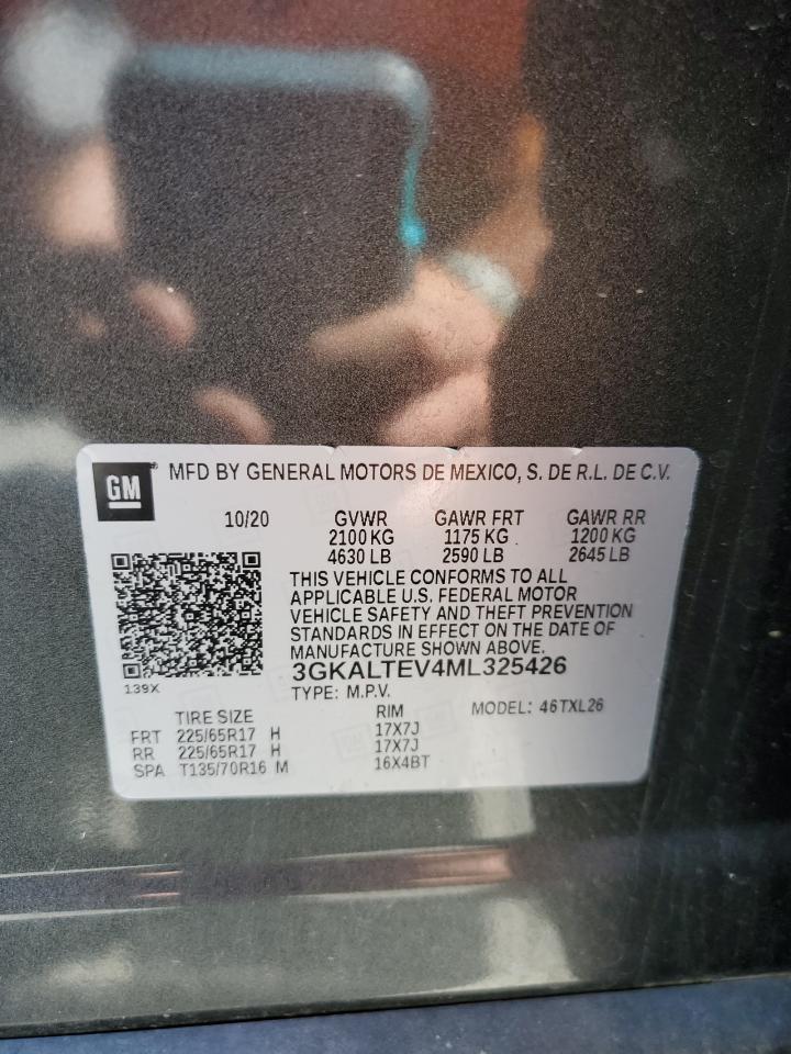 2021 GMC Terrain Sle VIN: 3GKALTEV4ML325426 Lot: 71919465