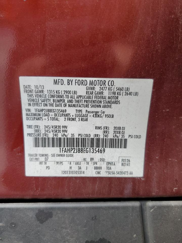 2014 Ford Taurus Limited VIN: 1FAHP2J88EG135469 Lot: 80516905