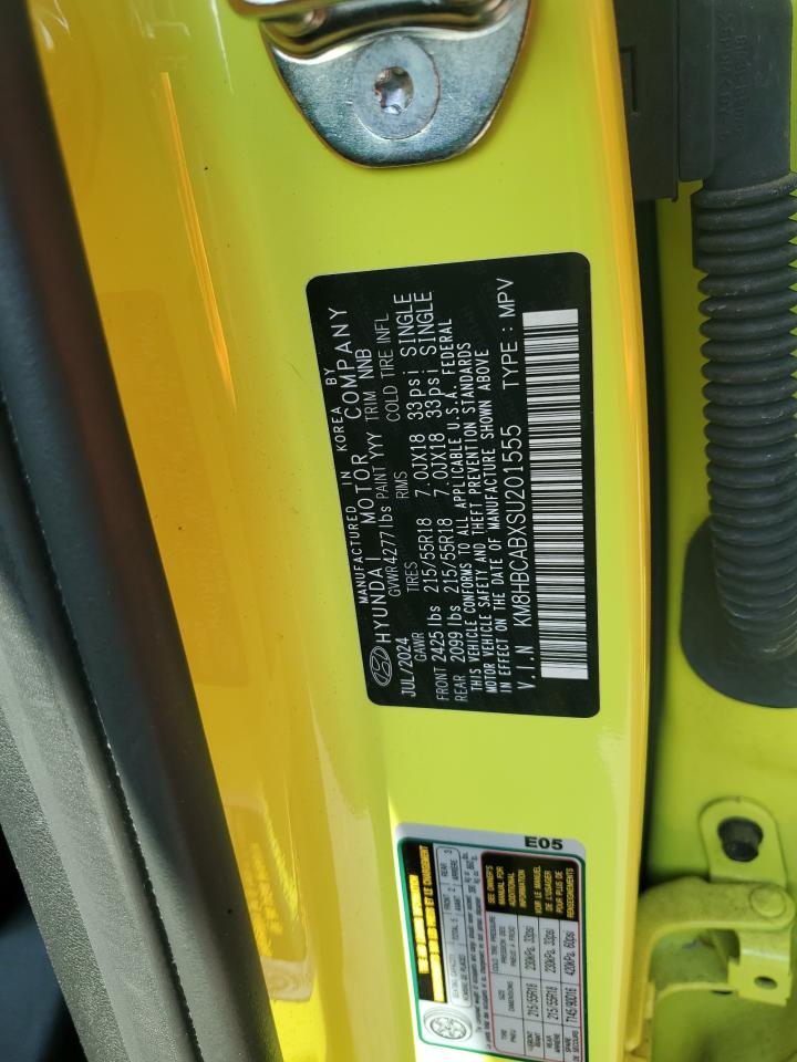 2025 Hyundai Kona Sel VIN: KM8HBCABXSU201555 Lot: 81591515