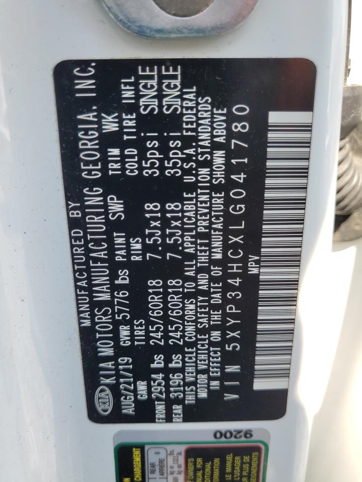 2020 Kia Telluride Ex VIN: 5XYP34HCXLG041780 Lot: 71542985