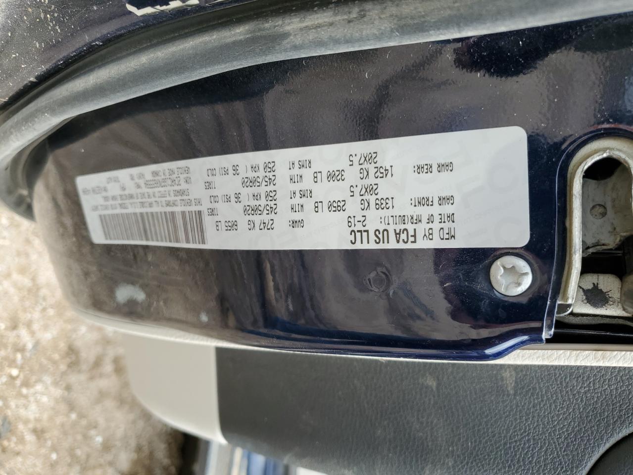 2019 Chrysler Pacifica Limited VIN: 2C4RC1GG7KR655594 Lot: 80895085