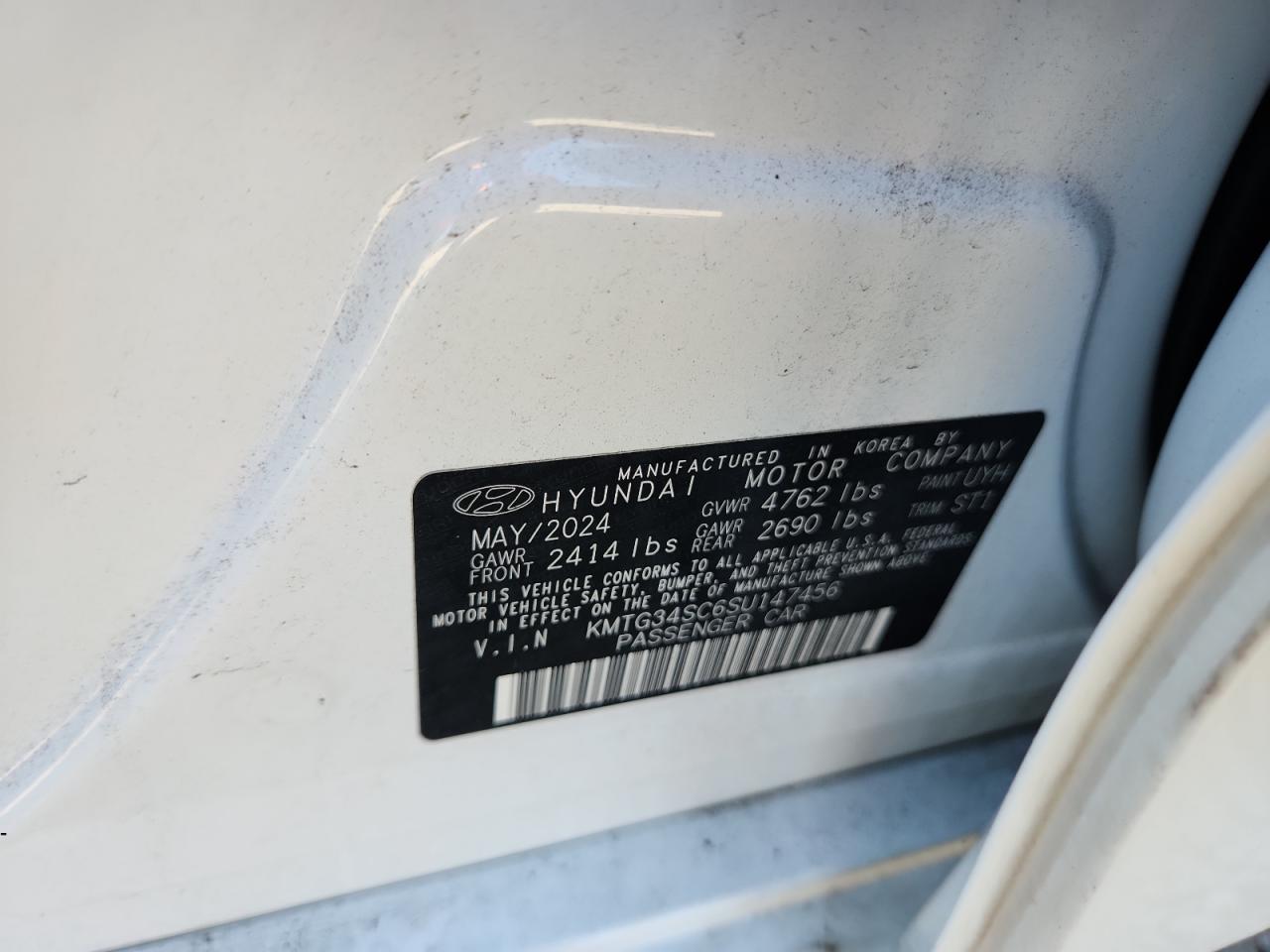 2025 Genesis G70 Base VIN: KMTG34SC6SU147456 Lot: 81377055