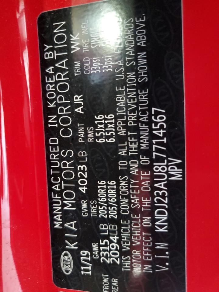 2020 Kia Soul Lx VIN: KNDJ23AU8L7714567 Lot: 80468695