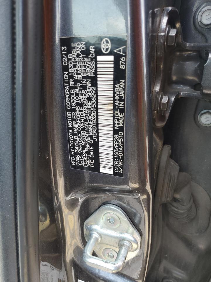 2013 Toyota Prius C VIN: JTDKDTB32D1536292 Lot: 70820505