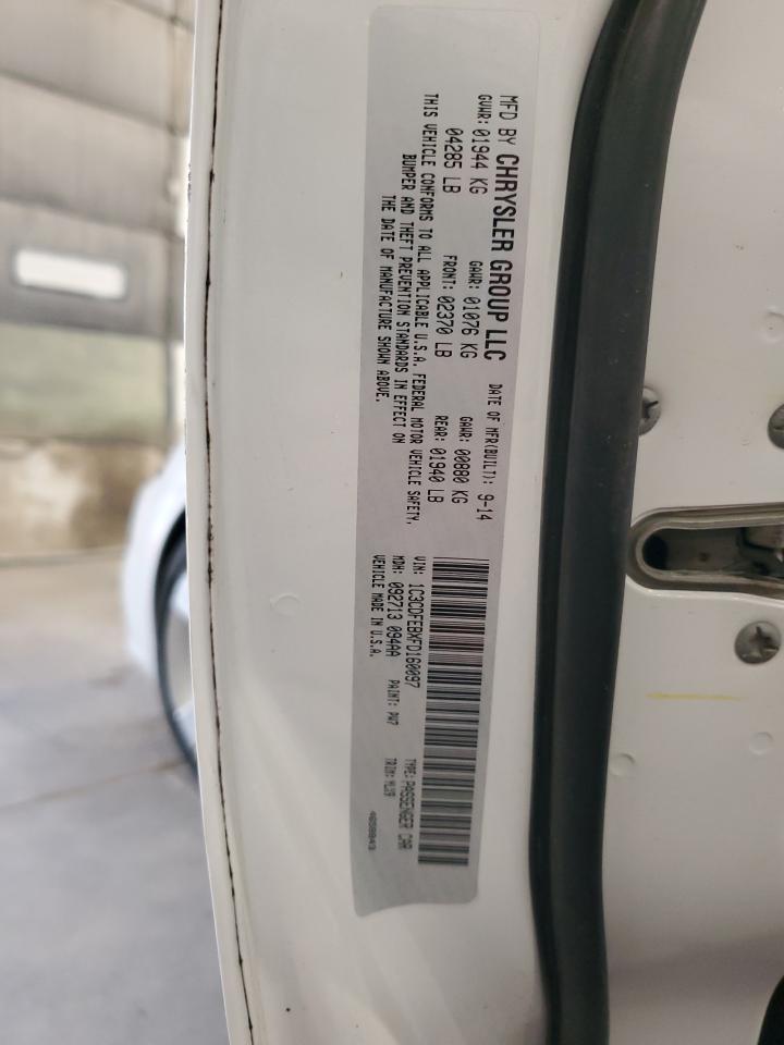 2015 Dodge Dart Gt VIN: 1C3CDFEBXFD160097 Lot: 71920105