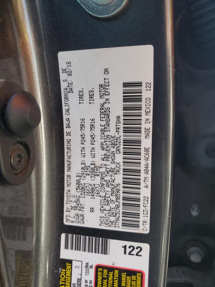 2018 Toyota Tacoma Double Cab VIN: 3TMAZ5CN0JM059076 Lot: 71305965